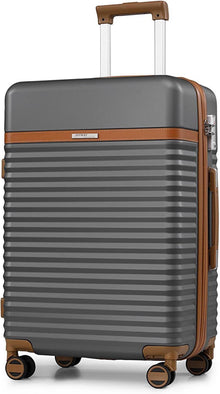 ABS Hartschalen Koffer 4 Rollen TSA Schloss 41x25x66cm 65L Grau