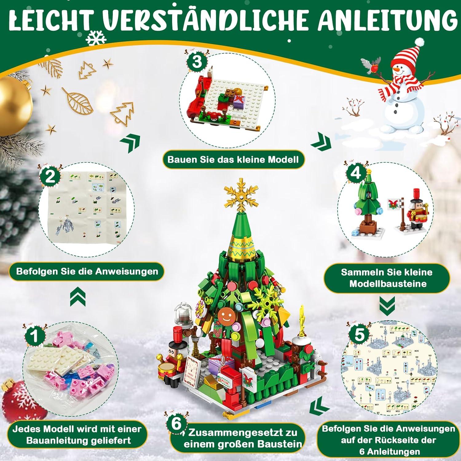 Weihnachts-Adventskalender 2024 mit 24 Schachteln und 12-in-1