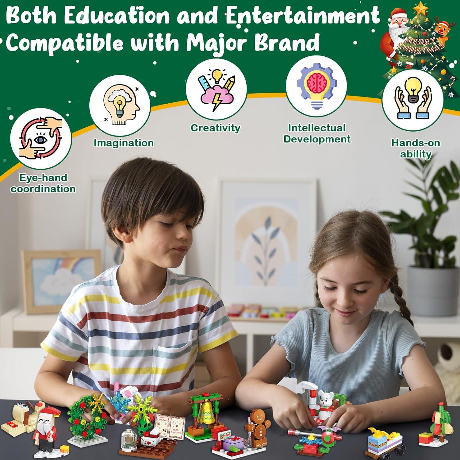 Eveanro Adventskalender 2024 24 Schachteln Weihnachts-Countdown füllung Kinder Teenager Jungen Mädchen