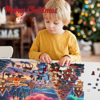 Adventskalender 2024 Kinder Weihnachtspuzzle Spielzeug