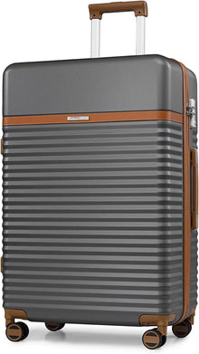 ABS Hartschalen Koffer 4 Rollen TSA Schloss 48x30x76cm 100L Grau XL