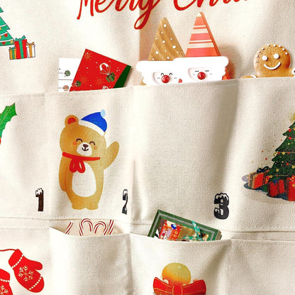 Adventskalender 2024 Weihnachten Stoff Wandkalender