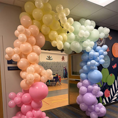 60 Stück Pastell Regenbogen Luftballons Kindergeburtstag Deko 12 Zoll