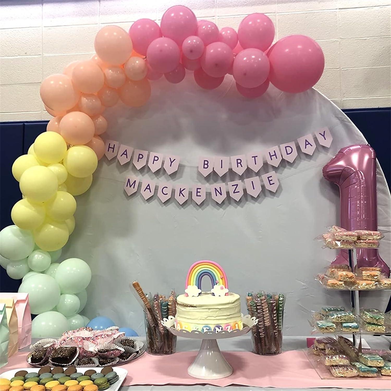 Pastell Luftballons Kindergeburtstag 60 Stück 12 Zoll Regenbogen Mädchen Party Dekoration