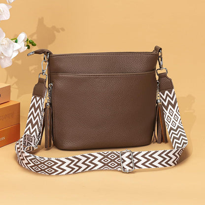 Paigtes Umhängetasche Damen Mittelgroß Leder PU Tasche mit