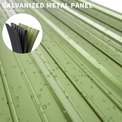 Metall Gartenhaus 1,5 m² Pultdach – 162x92x180 cm