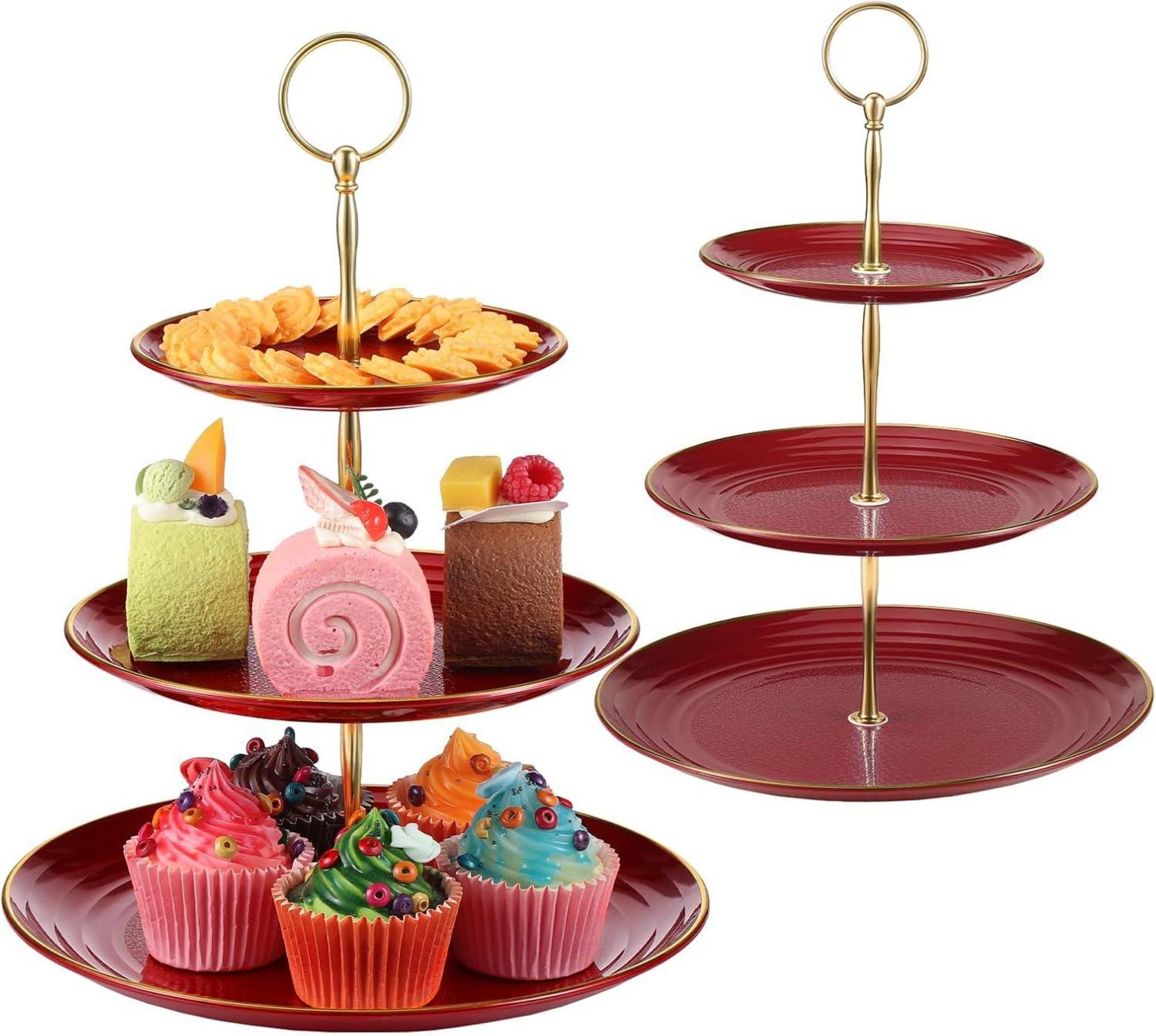 3-stöckiger Cupcake-Ständer für Hochzeit und Party