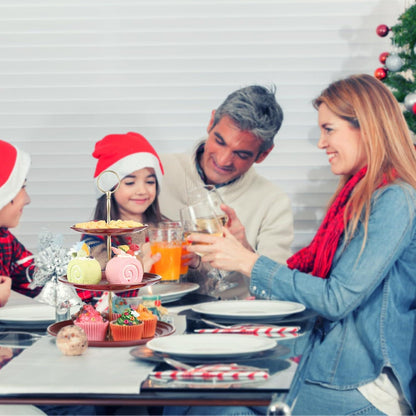 3-stöckiger Cupcake-Ständer Dessert Hochzeit Geburtstag - Burgunderrot