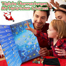 Adventskalender 2024 Kristalle Mineralien 24 Tage