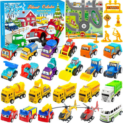 Adventskalender Kinder Jungen Auto Spielzeug Weihnachtskalender