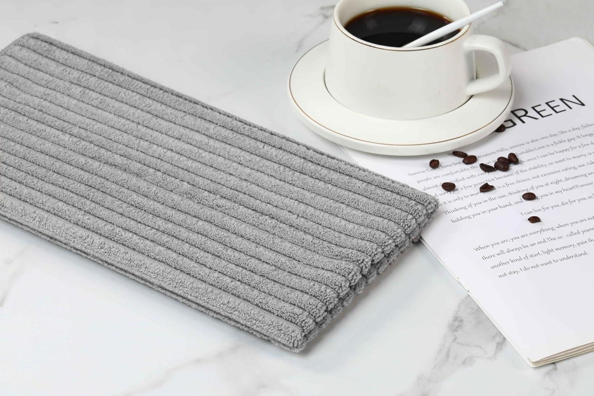 8er-Set Microfaser Küchentücher 45x65cm saugfähig weich fusselfrei Grau