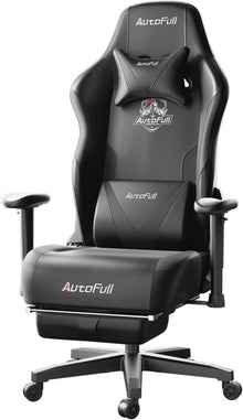 Ergonomischer Gaming-Stuhl ohne Flügelkissen in Schwarz