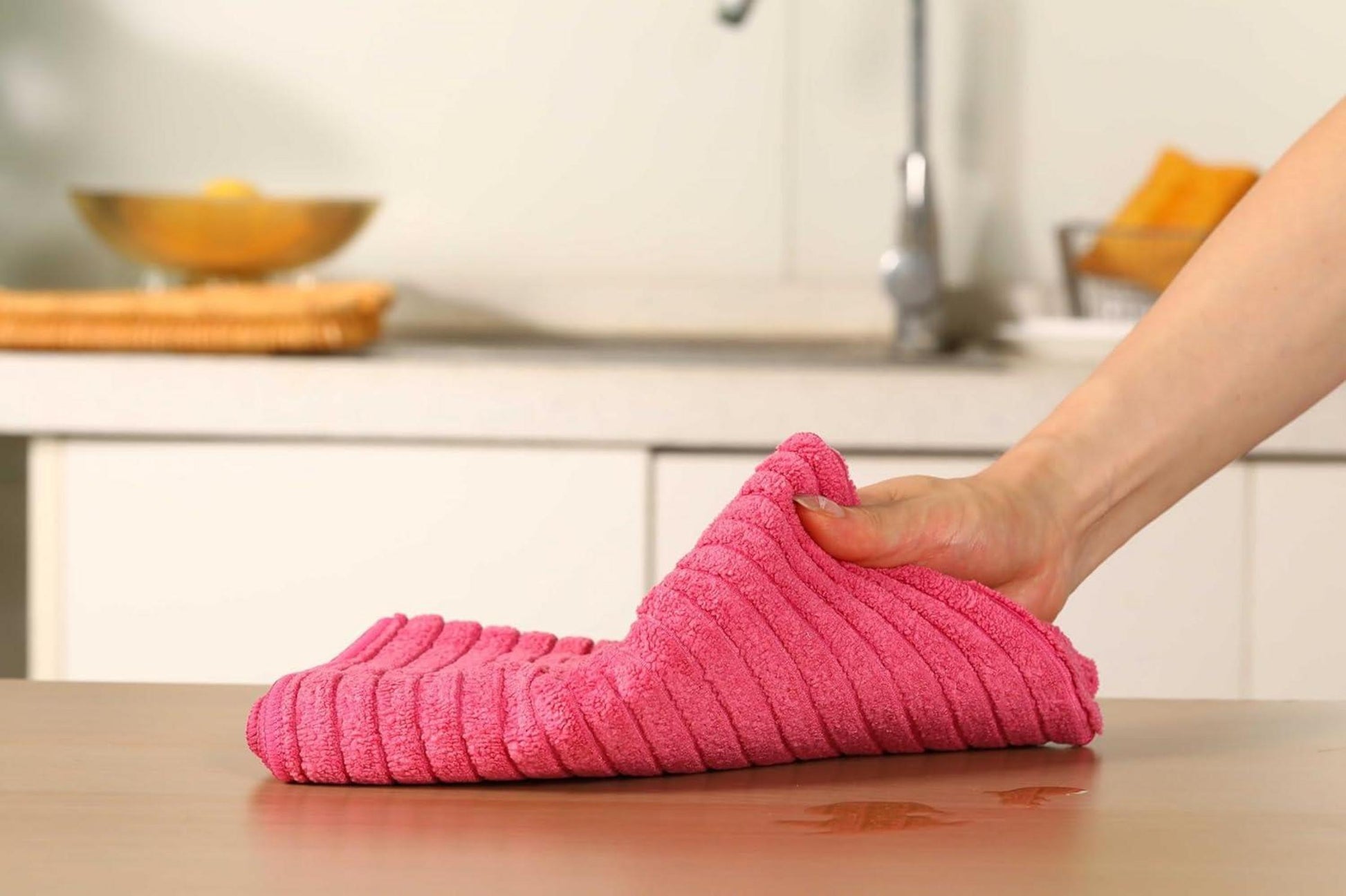 8er-Set Microfaser Geschirrtücher 45 x 65 cm Pink - Saugfähige, weiche Küchentücher