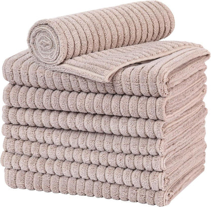 8er-Set Microfaser Geschirrtücher, super saugfähig und weich, 45 x 65