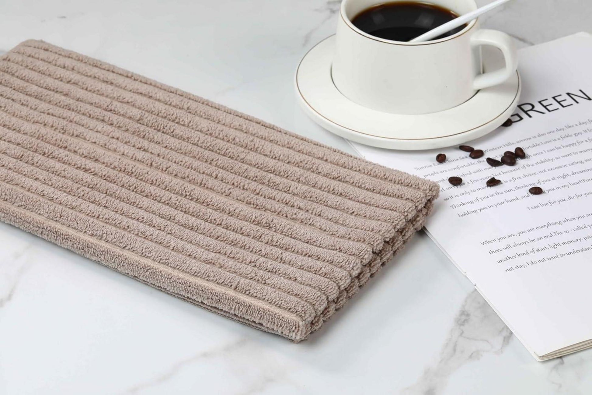 8er-Set Microfaser Küchentücher 45x65cm Khaki - dick, super