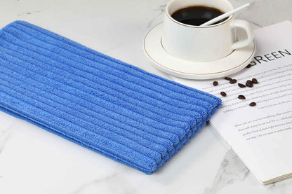 8er Set Microfaser Geschirrtücher 45x65cm Blau saugfähig fusselfrei weich