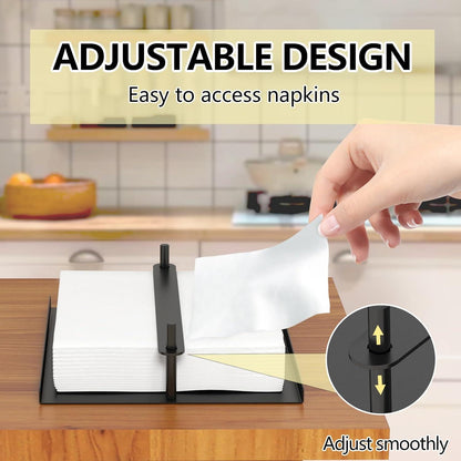 Serviettenhalter Schwarz Metall für Tisch Küche Restaurant