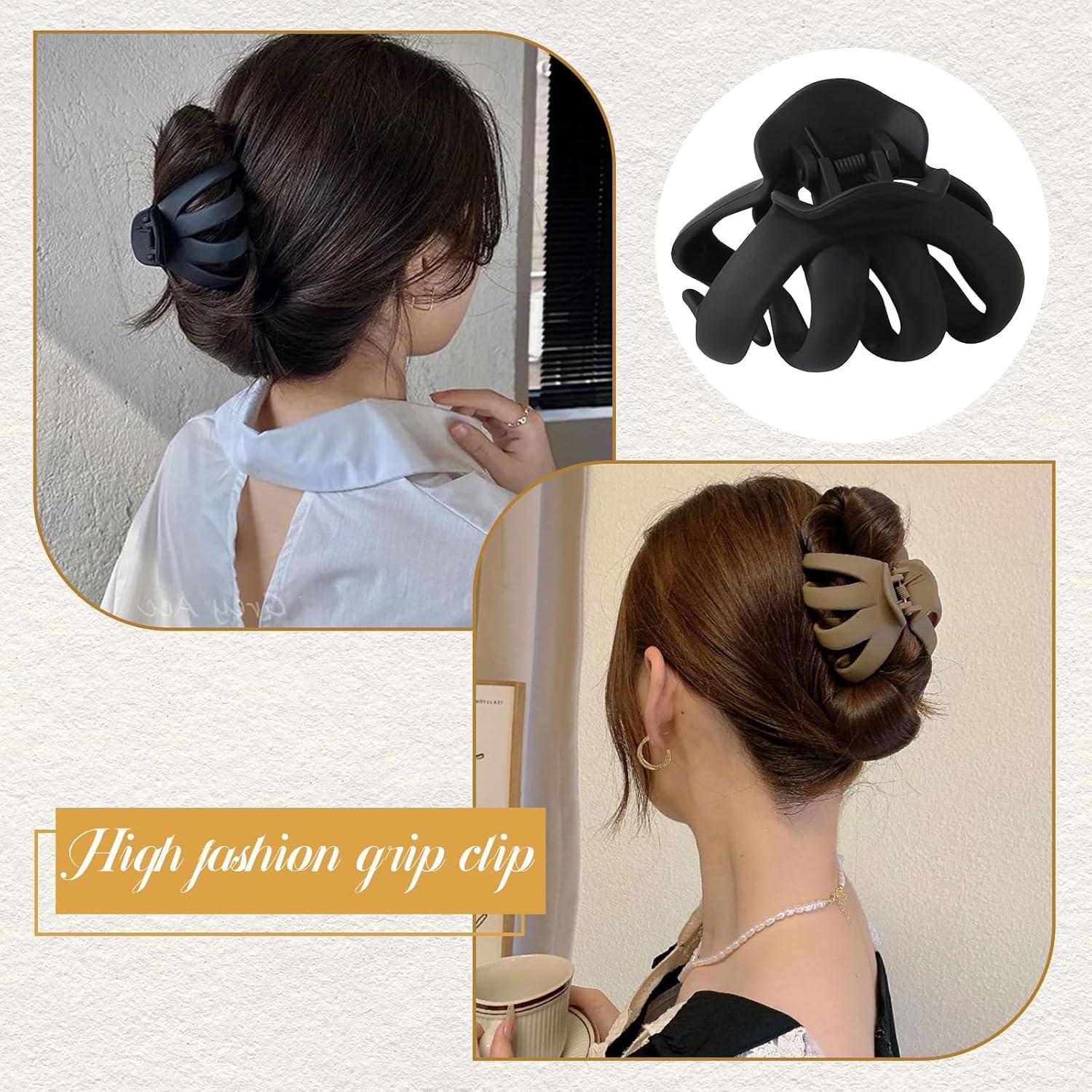 6er Set Octopus Haarklammer für Damen - Große Oktopus-Clips in 6 Farben
