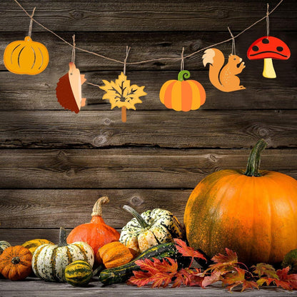 Holz Deko Hänger Herbst Bastelset Kinder 95-tlg. DIY Herbstdeko