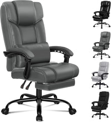 Ergonomischer Bürostuhl mit Lendenwirbelstütze, Fußstütze