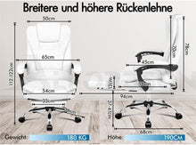 Ergonomischer Bürostuhl mit Massagefunktion und