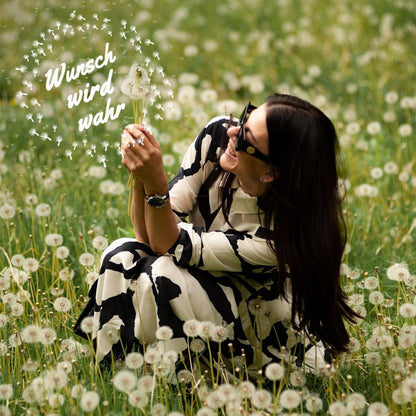 LED Lichterkette Echte Pusteblume im Glas Geburtstag Hochzeit Weihnachten
