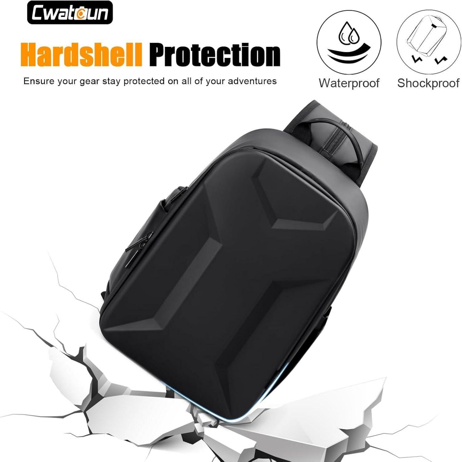 Kameratasche Kamerarucksack wasserdicht PU Fotorucksack für DSLR/SLR, Sony Canon