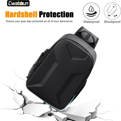 Kameratasche Kamerarucksack wasserdicht PU Fotorucksack für DSLR/SLR, Sony Canon