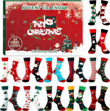 12er Weihnachtssocken Adventskalender 2024 für Frauen & Männer