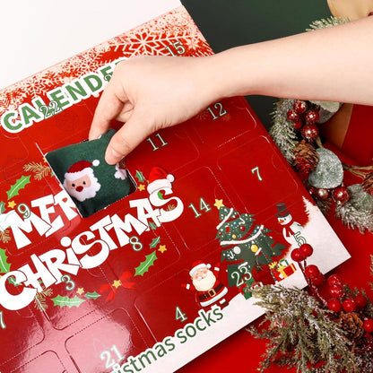 12er Weihnachtssocken Adventskalender 2024 für Frauen & Männer