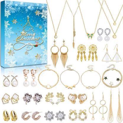 Schmuck Adventskalender 2024 Frauen Geschenke Ohrringe