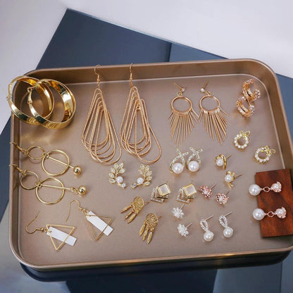 Schmuck Adventskalender 2024 Frauen Geschenke Ohrringe