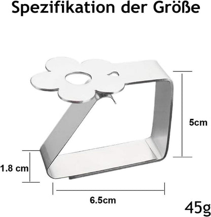 Tischdeckenklammern Edelstahl starker Picknick 8 Stück