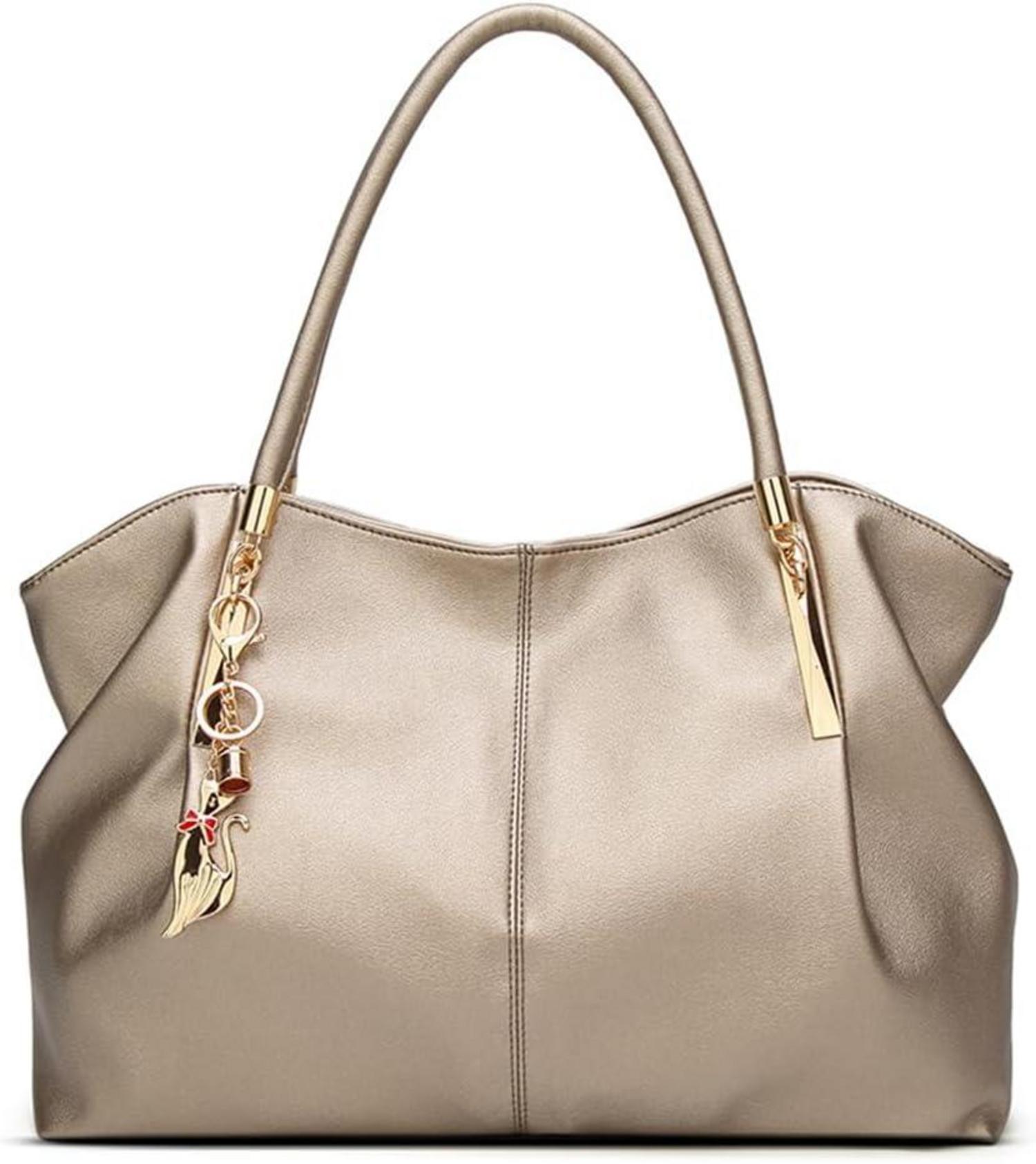 Große Handtasche Damen PU Leder Shopper Schultertaschen