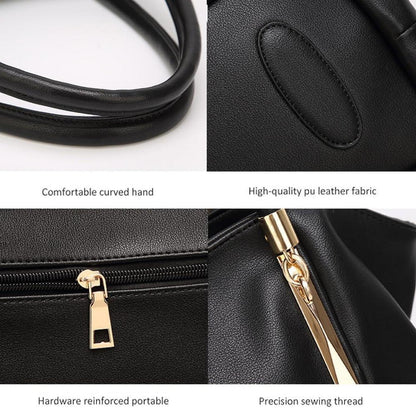 Damen Handtasche PU Leder Shopper Schultertasche Elegant Wasserdicht