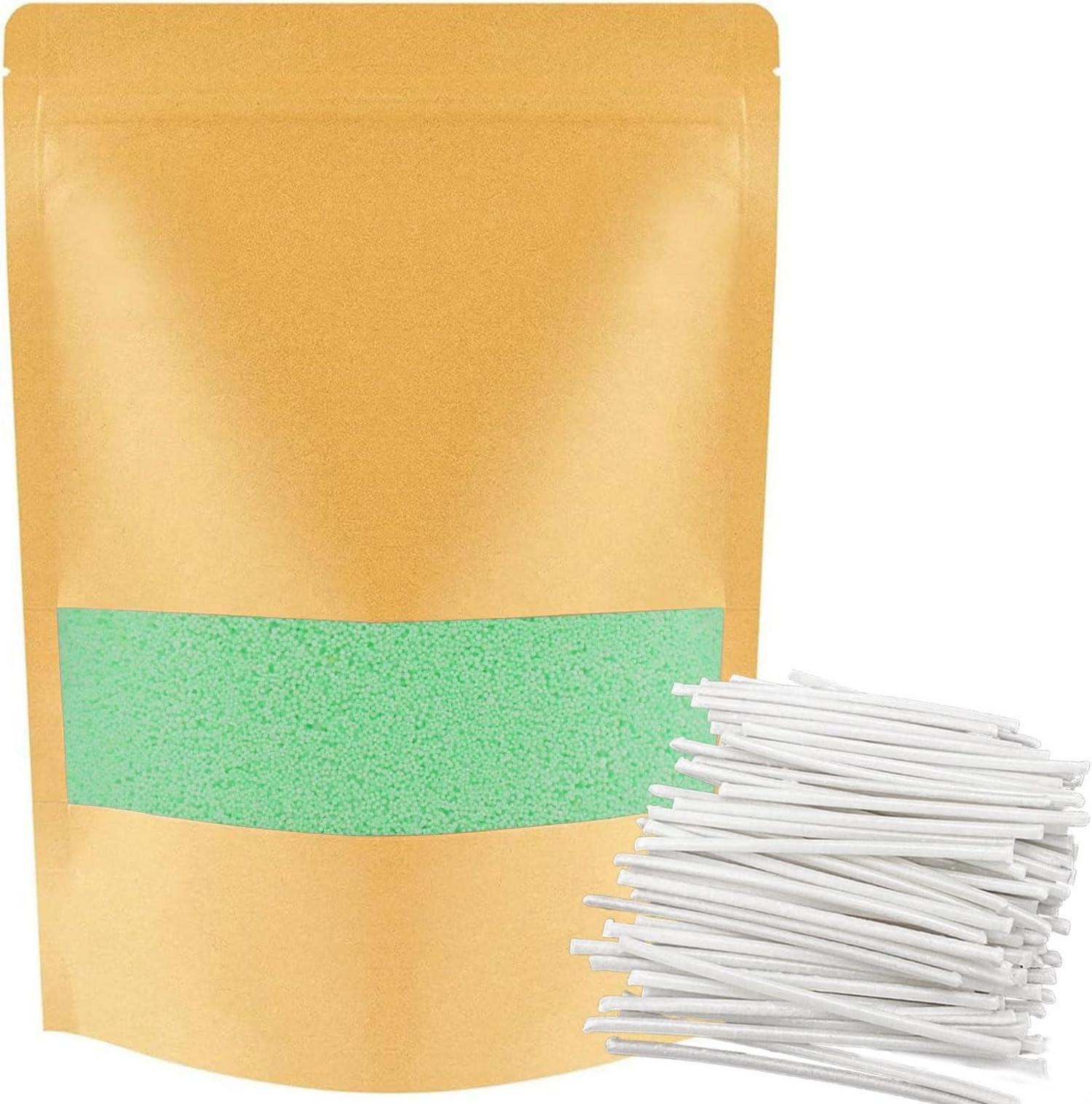 Kerzensand 1 KG mit 50 Docht 5cm, Perlenkerzen ohne
