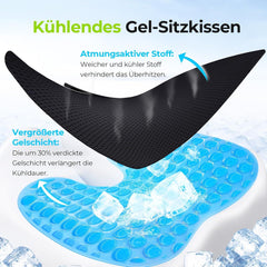 Ergonomisches Gel Sitzkissen für Bürostuhl mit Kühl-Gel