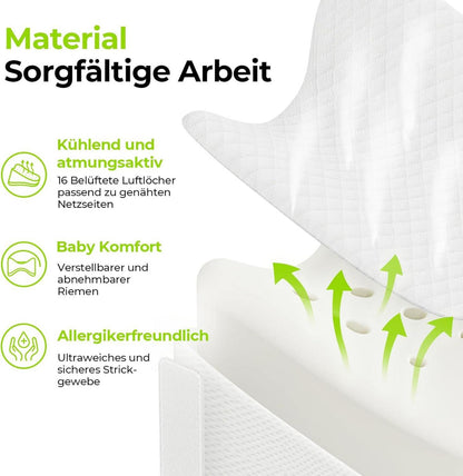 AUVON Kniekissen mit Memory-Schaum, atmungsaktiv, ergonomisches Lagerungskissen