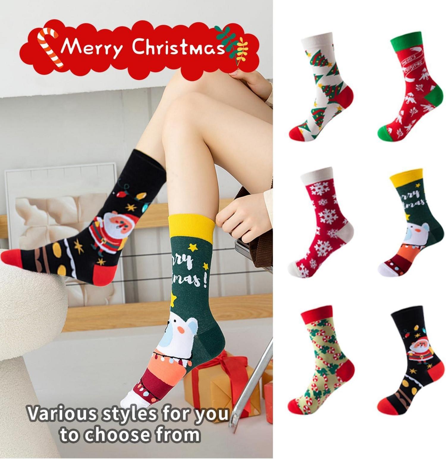 Adventskalender Socken 2024 Weihnachts Countdown 24 Tage Mid Calf