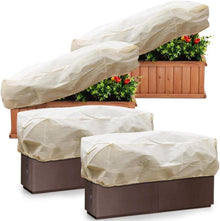 4er-Pack Winter-Frostschutz Schutzhülle für Blumenkästen 150x40x45cm