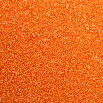 Kerzensand Orange 1kg mit 50 Docht - Perlenkerzen Wachsgranulat