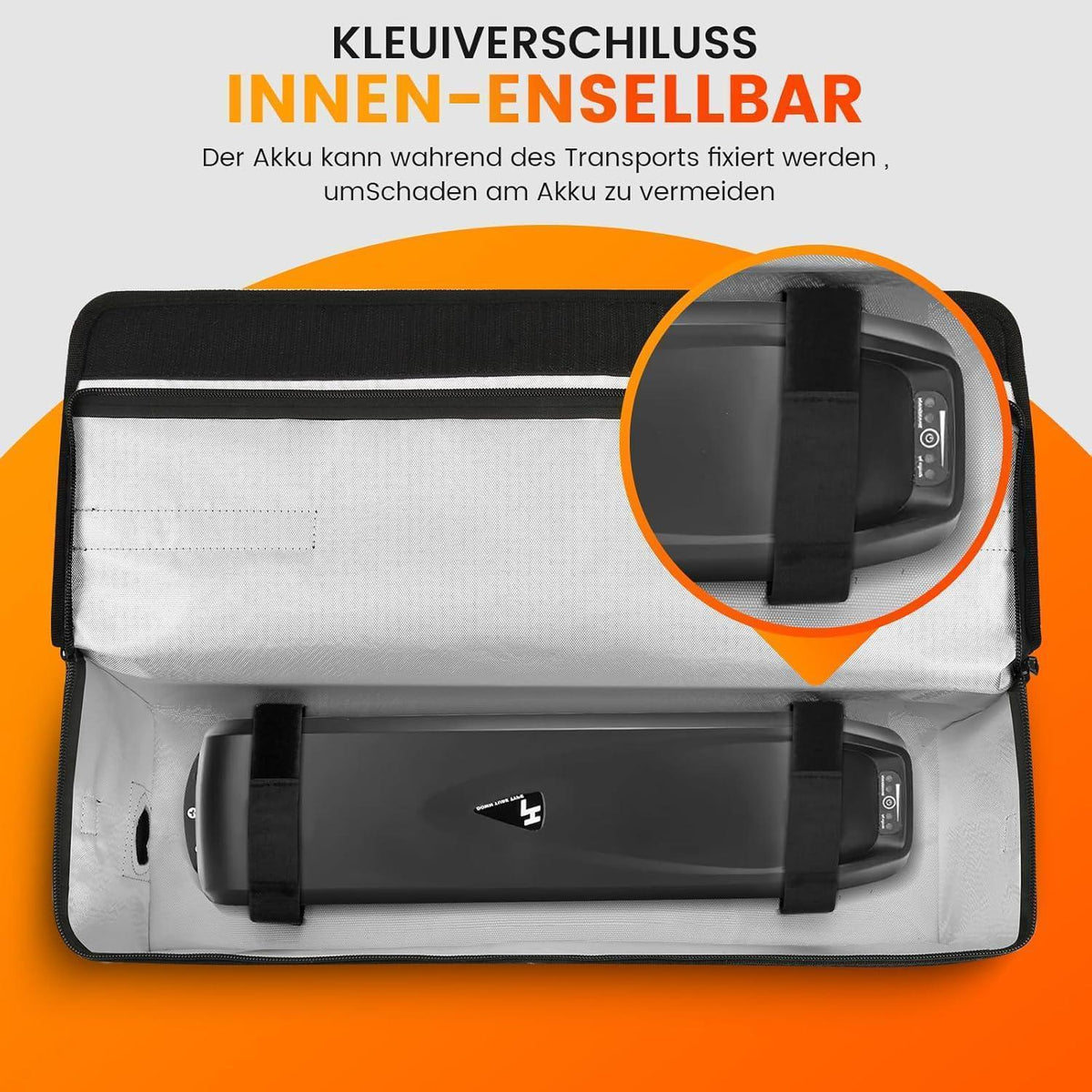 Ebike Akku Tasche Set – Feuerfest, Wasserdicht & Sicher