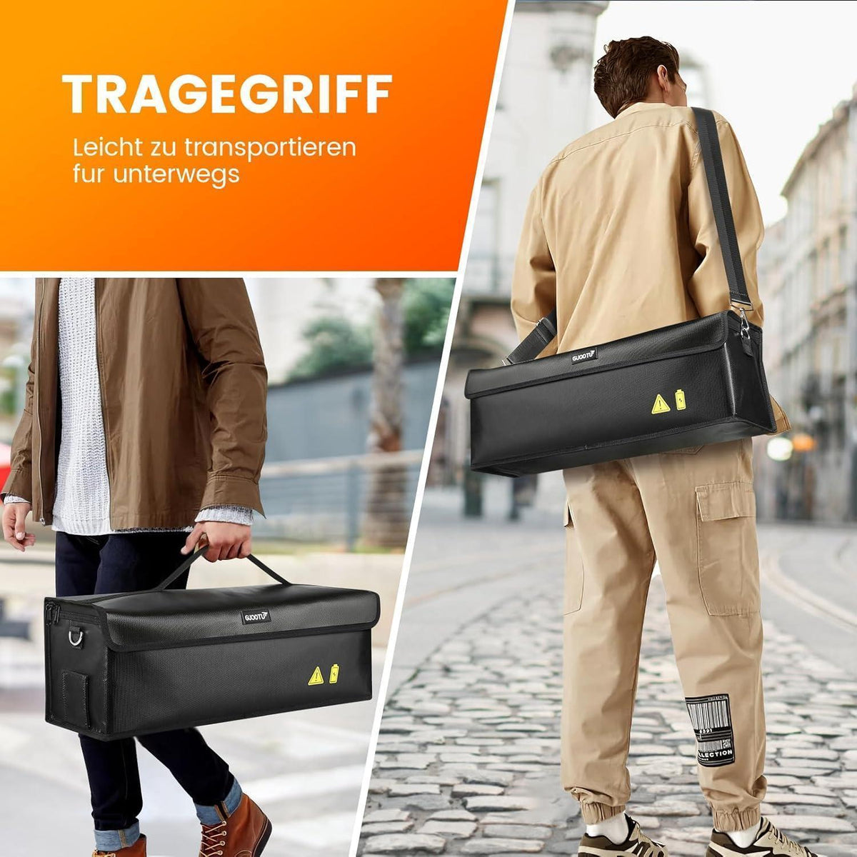 Ebike Akku Tasche Set – Feuerfest, Wasserdicht & Sicher