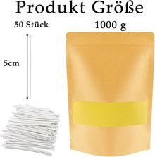 Kerzensand 1KG Gelb mit 50 Dochten 5cm, Perlenkerzen Candle