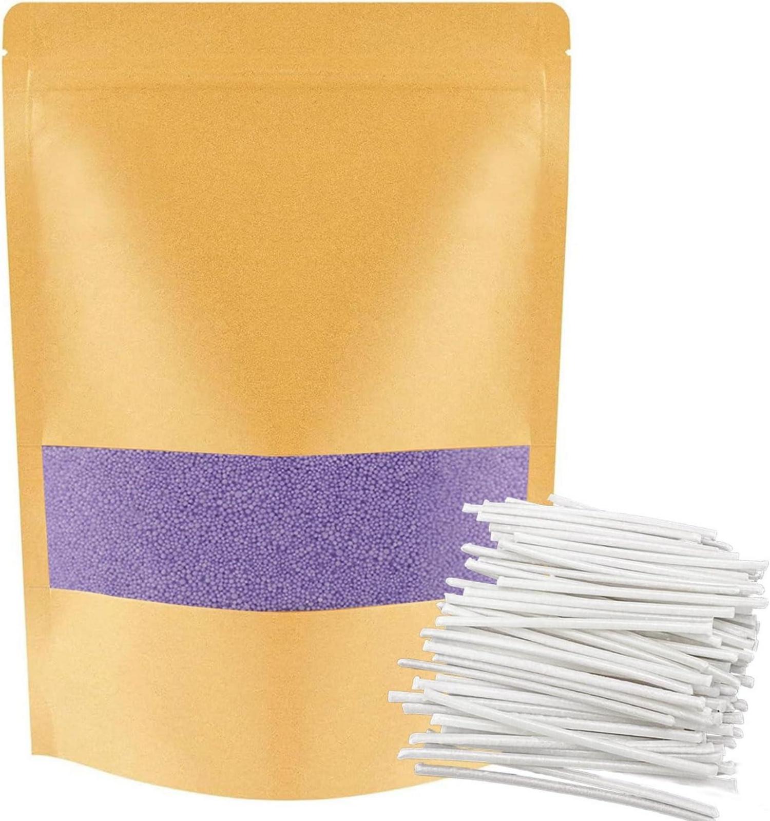 Kerzensand ohne Duft 1 KG mit 50 Docht, Perlenkerzen ohne