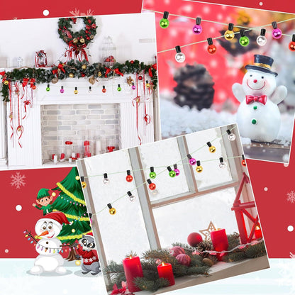 2er Set Wichtel Lichterkette Miniatur 90cm Weihnachtsdeko Puppenhaus