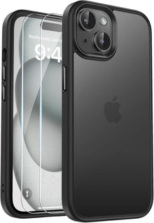 Handyhülle iPhone 15 Schutzhülle Matt Stoßfest Mattiert