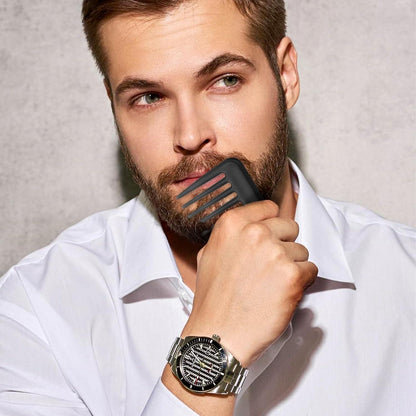 Schwarzer Tragbarer Locken Styling Kamm Bruchfest Reisekamm Entwirrung Afro
