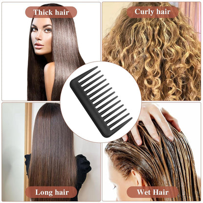 Schwarzer Tragbarer Locken Styling Kamm Bruchfest Reisekamm Entwirrung Afro