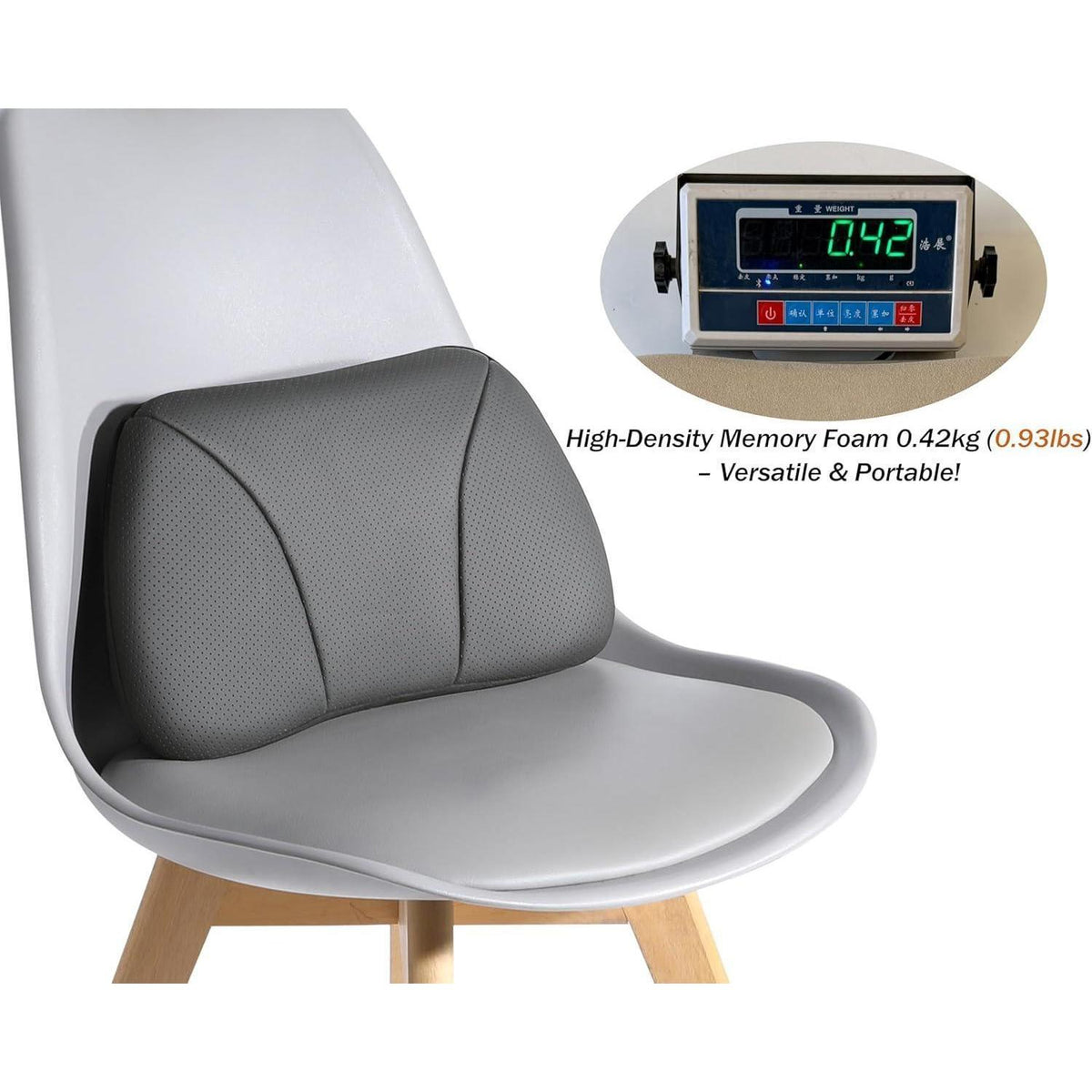 Lendenstützkissen Auto Leder & Memory Foam – Komfort & Unterstützung